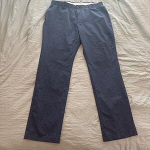 Under Armour Mens Golf Pants Navy Blue Heather Flat 38x34 Performance Trousers